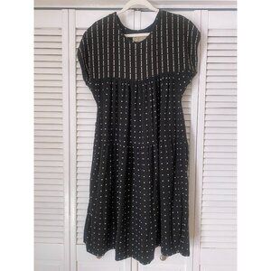 Ace & Jig Austin Dress in Voyage print, Black and Cream, Size Small or Medium